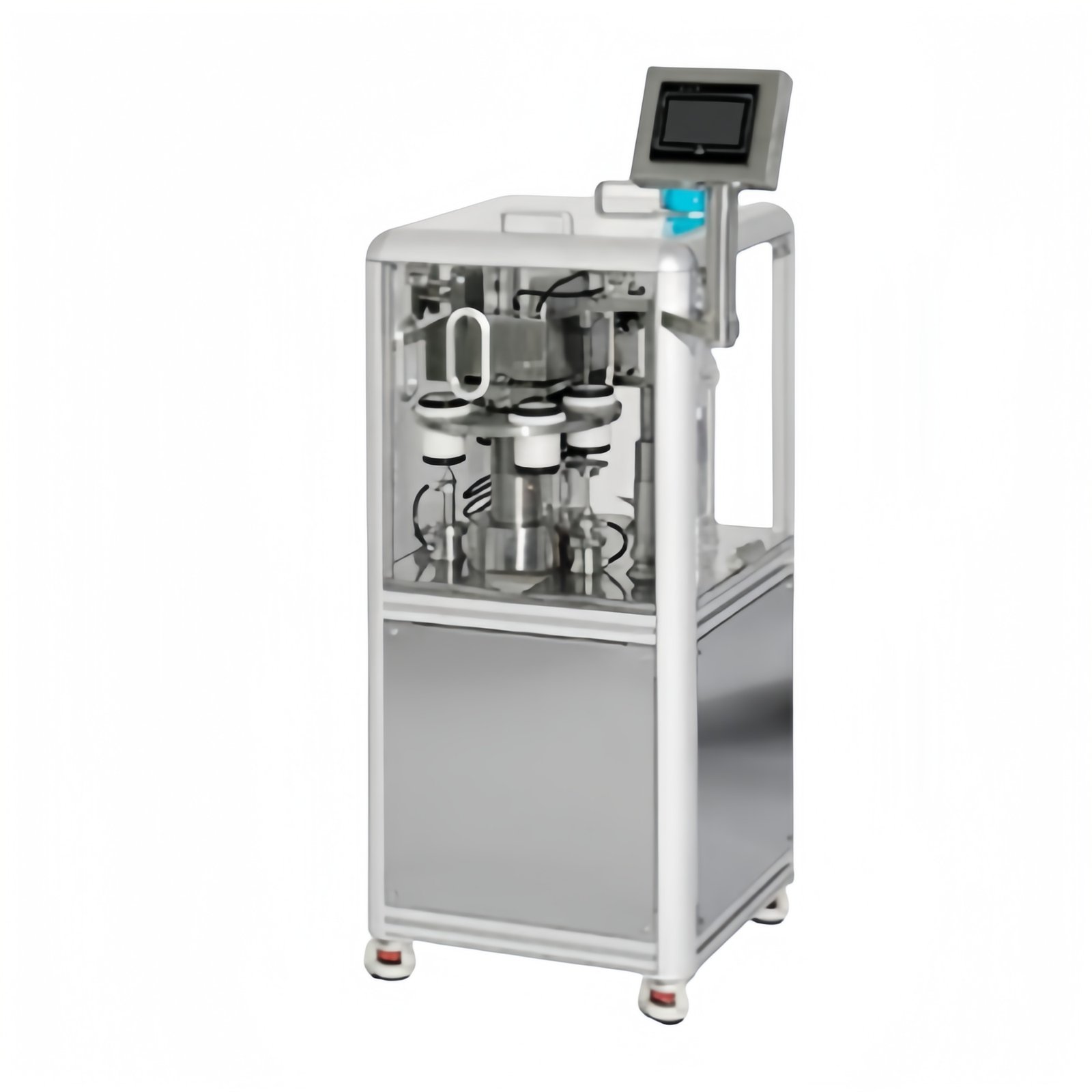 Prefilled glass syringe filling and stoppering machine