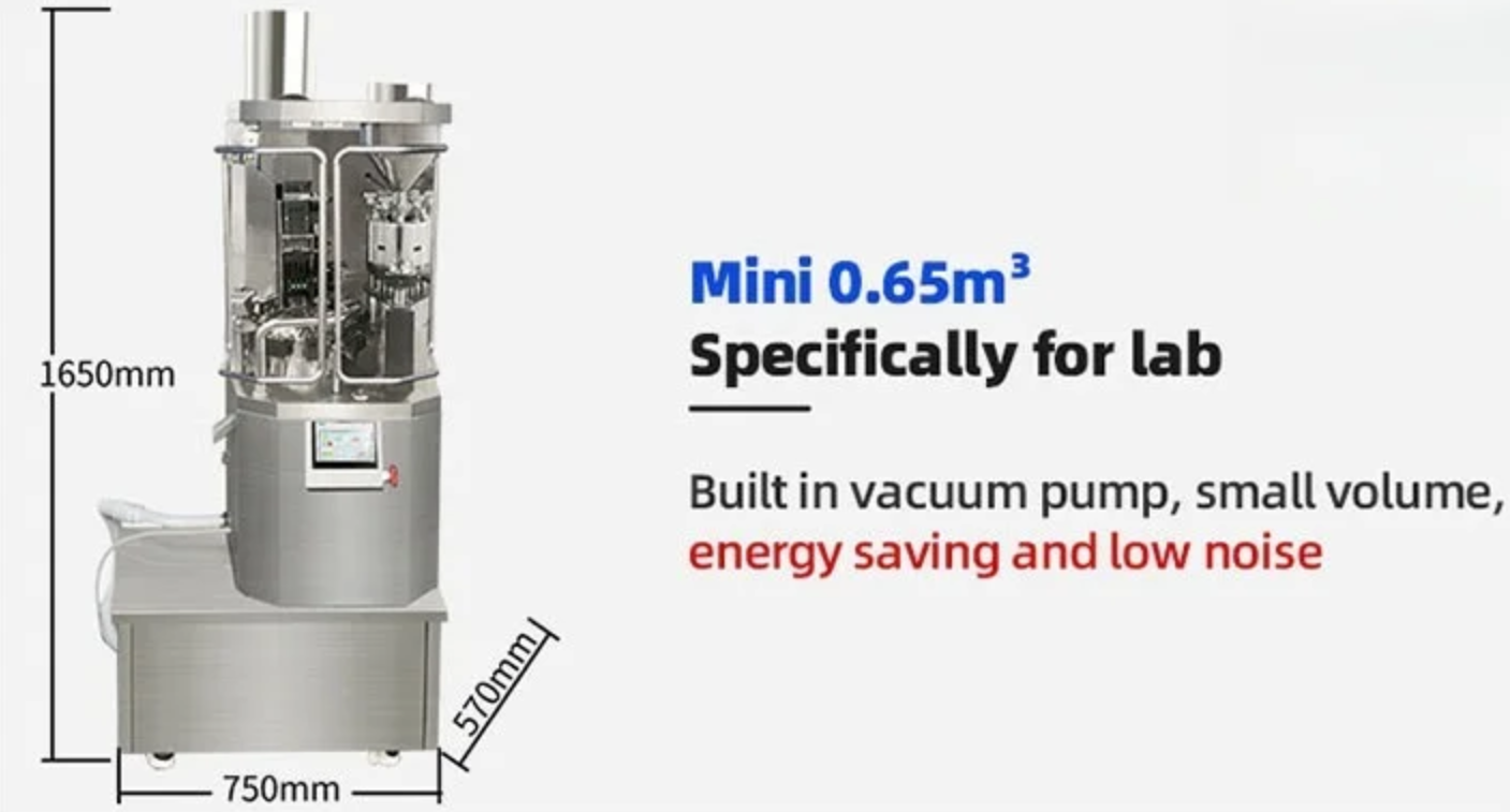 Lab-Scale Capsule Filling Machine | Compact NJP-400C for R&D
